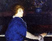 George Wesley Bellows Emma at the Piano oil on canvas